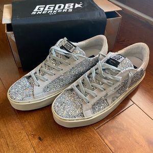Golden Goose size 40 glitter Hi-Star BRAND NEW